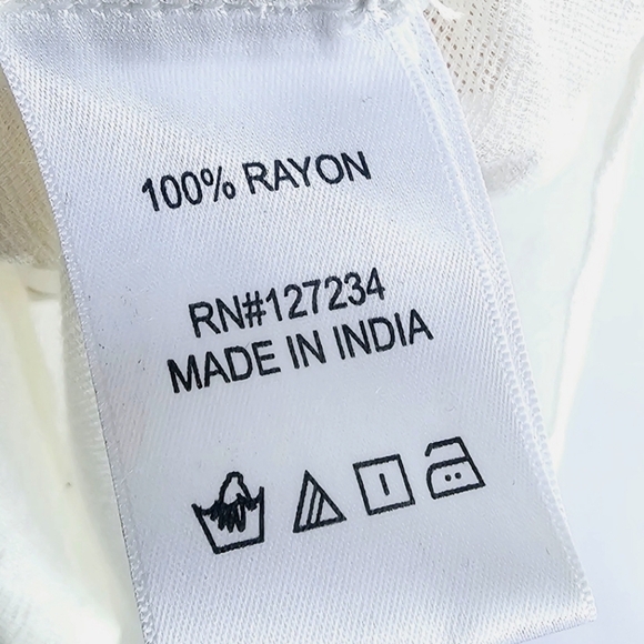 Chico's AMITA NAITHANI Beaded Swim Cover-Up Caftan Ivory Women's Size M - Picture 10 of 11